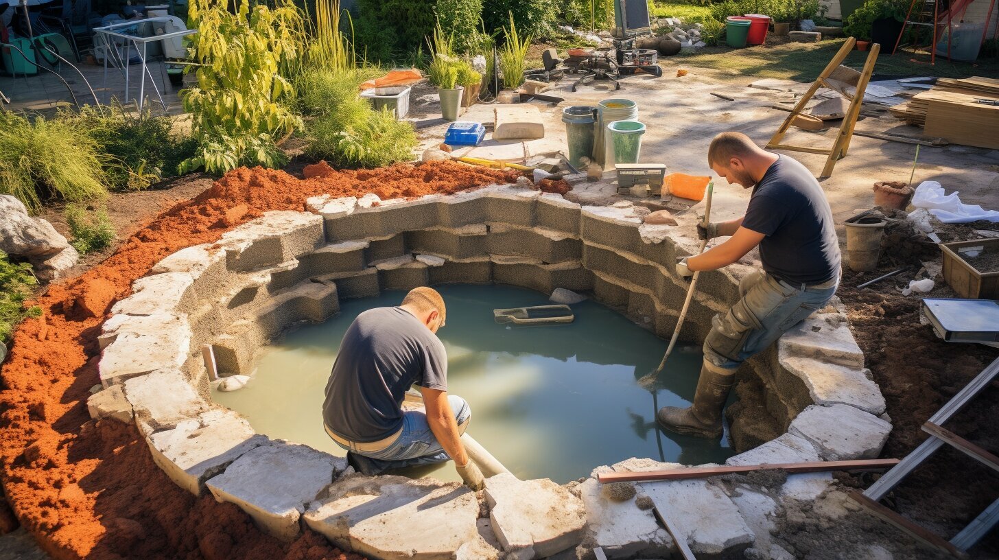 how to build a backyard koi pond