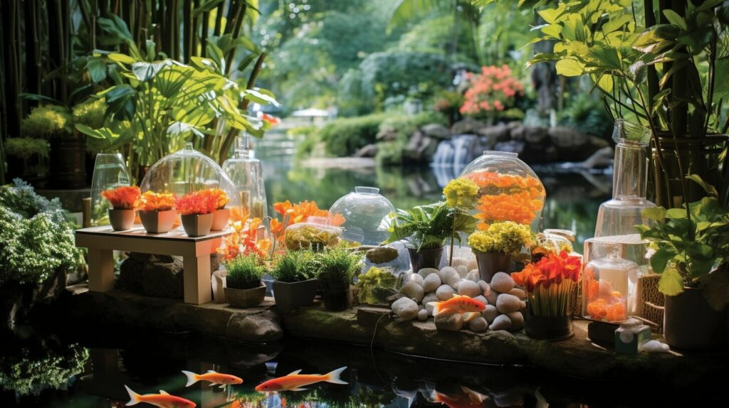 Accessories for koi pond